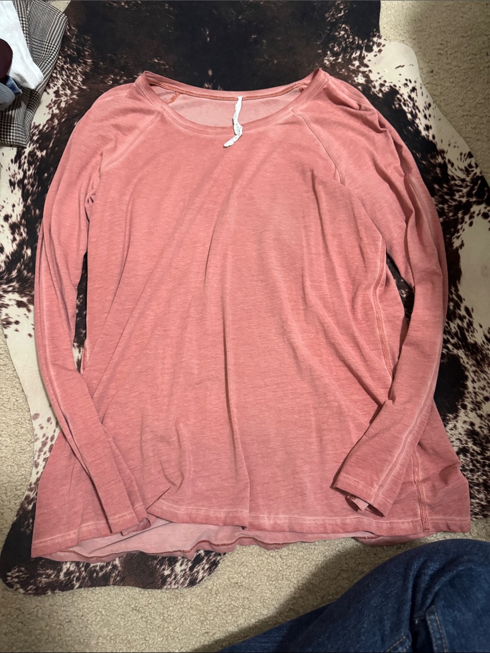 lululemon athletica Long-Sleeve Scoop Neck Top — Dusty Rose Pink
